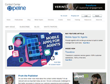 Tablet Screenshot of contactcenterpipeline.com